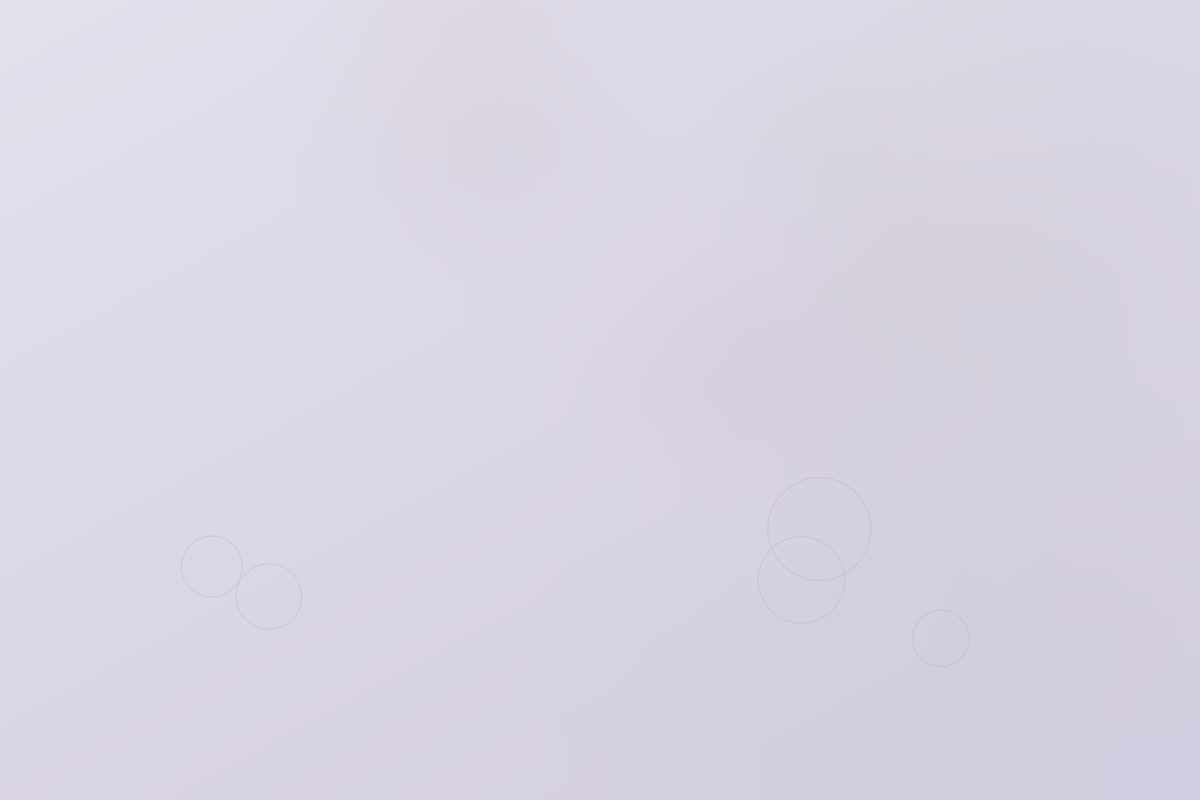 Soft airy lavender abstract cover with bubble motifs for a bubble serum explainer