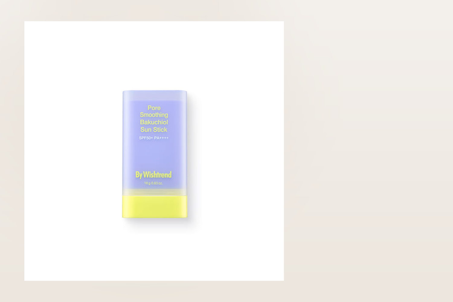 Klairs Pore Smoothing Bakuchiol Sun Stick on a soft neutral background