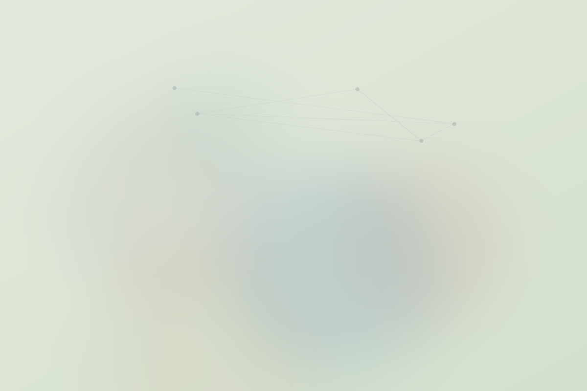 Soft sage-green abstract cover for a gut-skin connection explainer