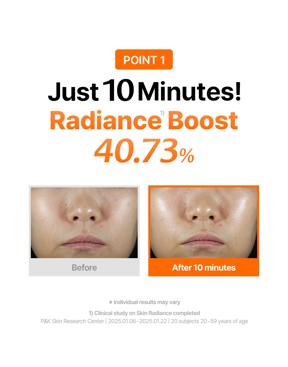 Official Dear Klairs Vita 10 Radiance Sheet Mask graphic highlighting 99 percent pure vitamin C sheet