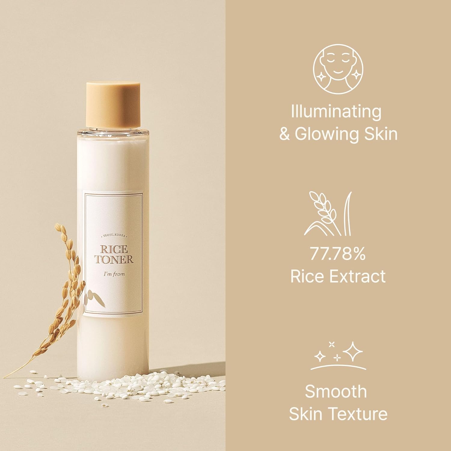 [I'M FROM SPECIAL DEAL] I'M FROM Rice Line Best-selling Trio Set (x5) | Rice Toner, Rice Cream, Rice Serum
