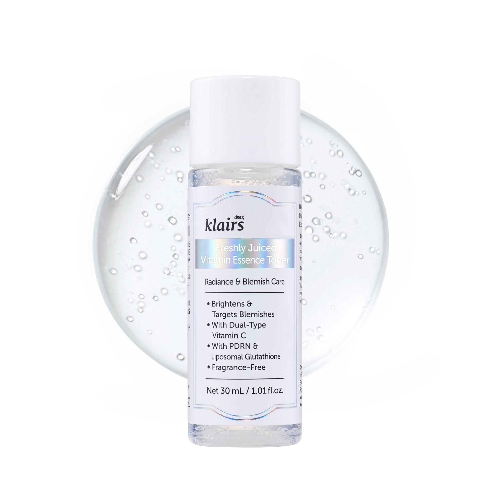 Included product in K-Beauty Haul July 7X Routine Vault: Freshly Juiced Vitamin Essence Toner 30ml