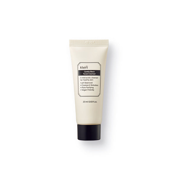 Gentle Black Facial Cleanser 20 mL product image for The Klairs Blue Routine - Trial Volume