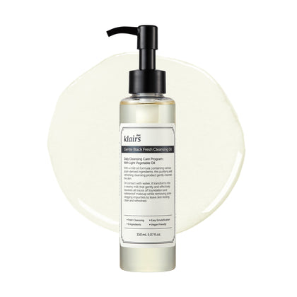 Gentle Black Fresh Cleansing Oil for step 1 of K-Beauty Haul: July 7X Routine Vault