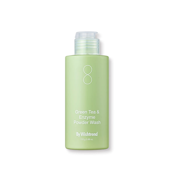 Green Tea & Enzyme Powder Wash front product image showing packaging