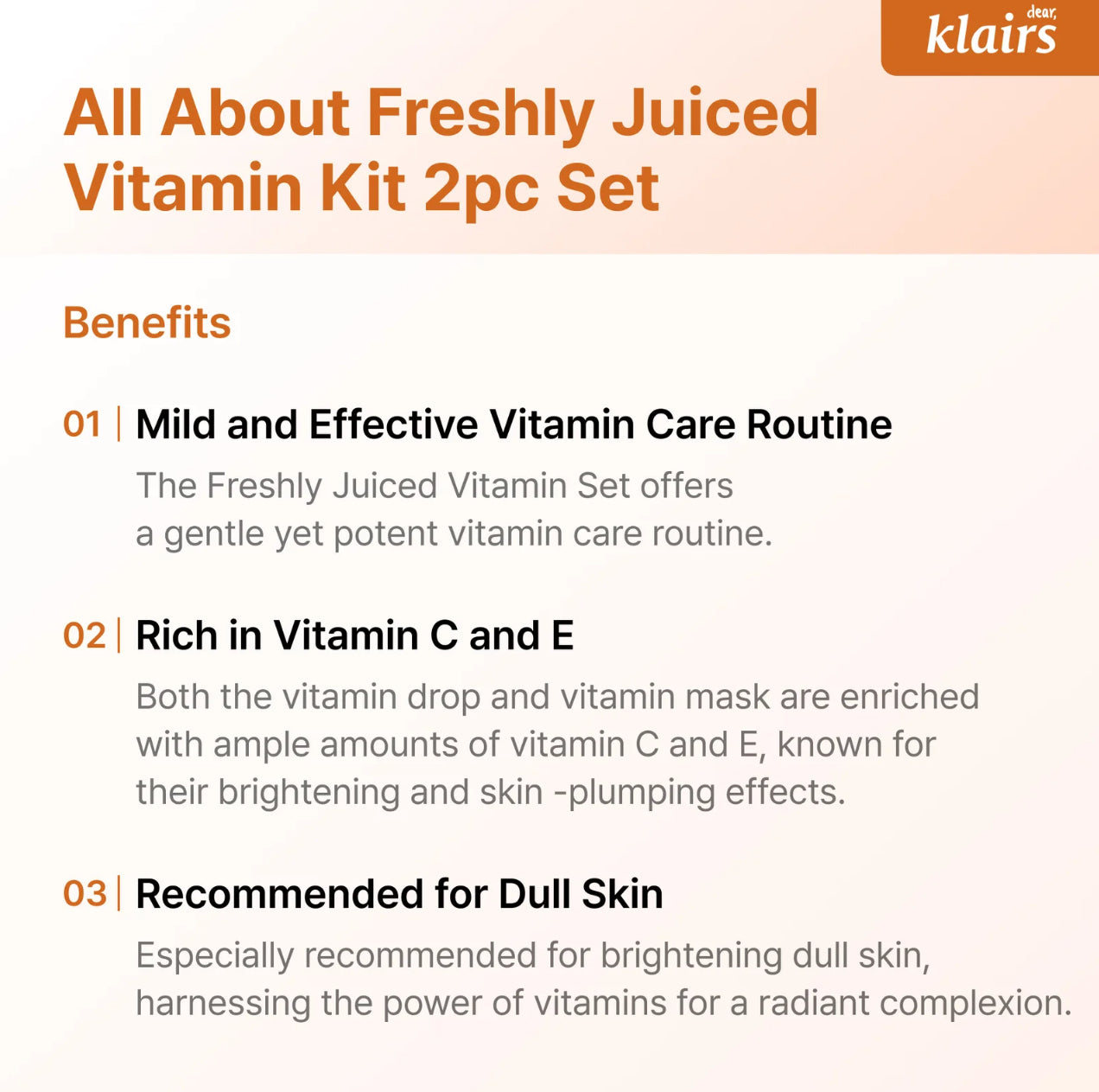 Freshly Juiced Vitamin C Drop + E Mask MINI Set