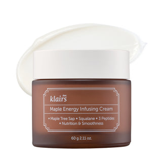 Maple Energy Infusing Cream texture close-up showing formula texture