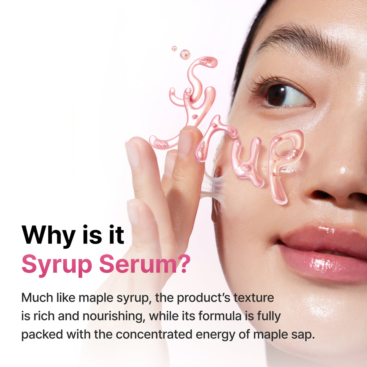 Official Klairs Maple Energy Infusing Serum why syrup serum texture graphic