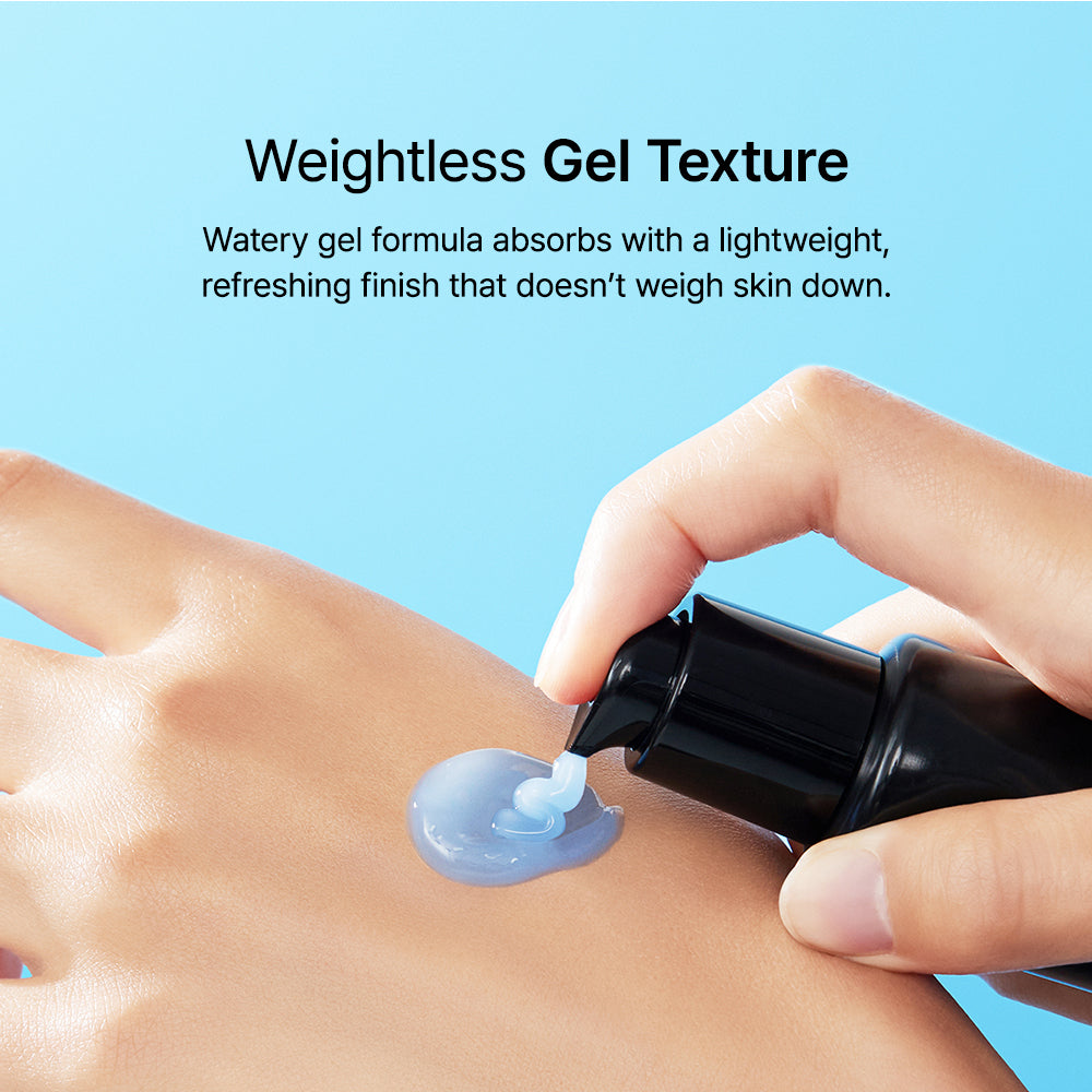 Midnight Blue Clearing Water Cream weightless gel texture graphic