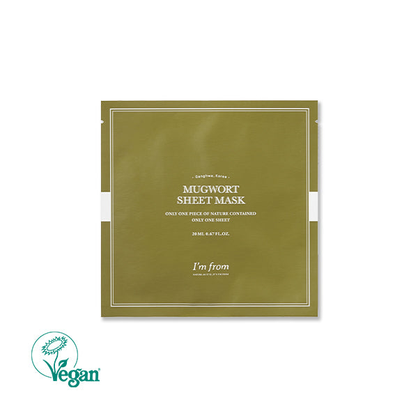 Mugwort Sheet Mask front product image showing packaging