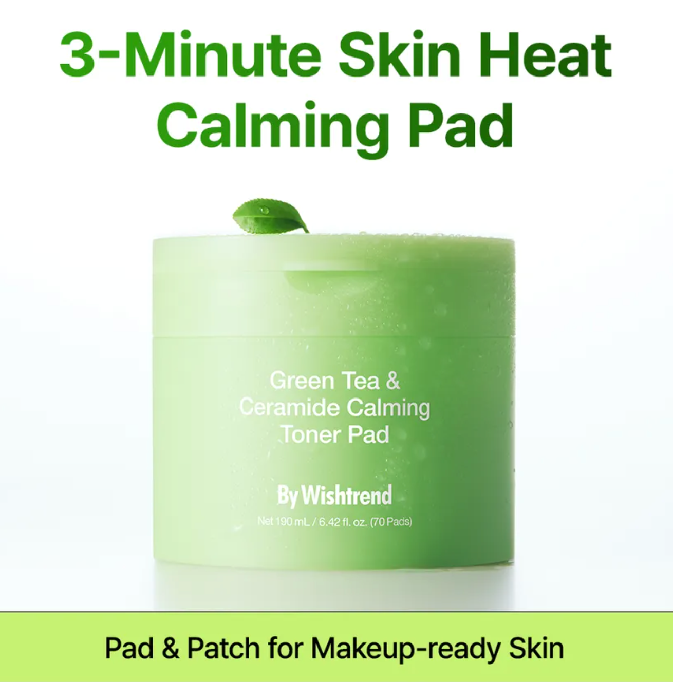 Green Tea & Ceramide Calming Toner Pad