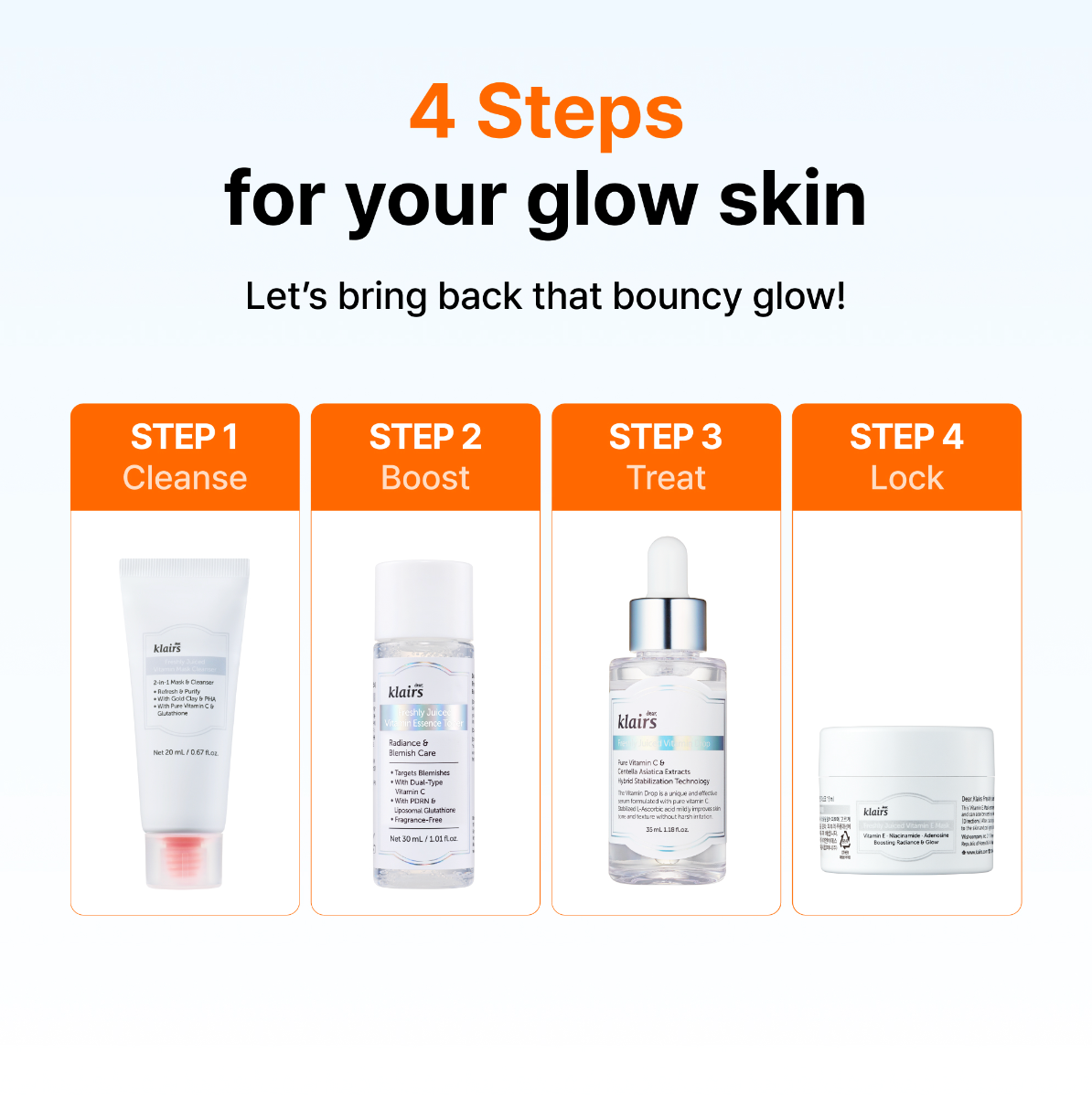 Klairs 3-Day Glass Skin Vitamin Kit