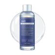 Klairs Supple Preparation Unscented Toner bottle inside a clear circular frame on a white background