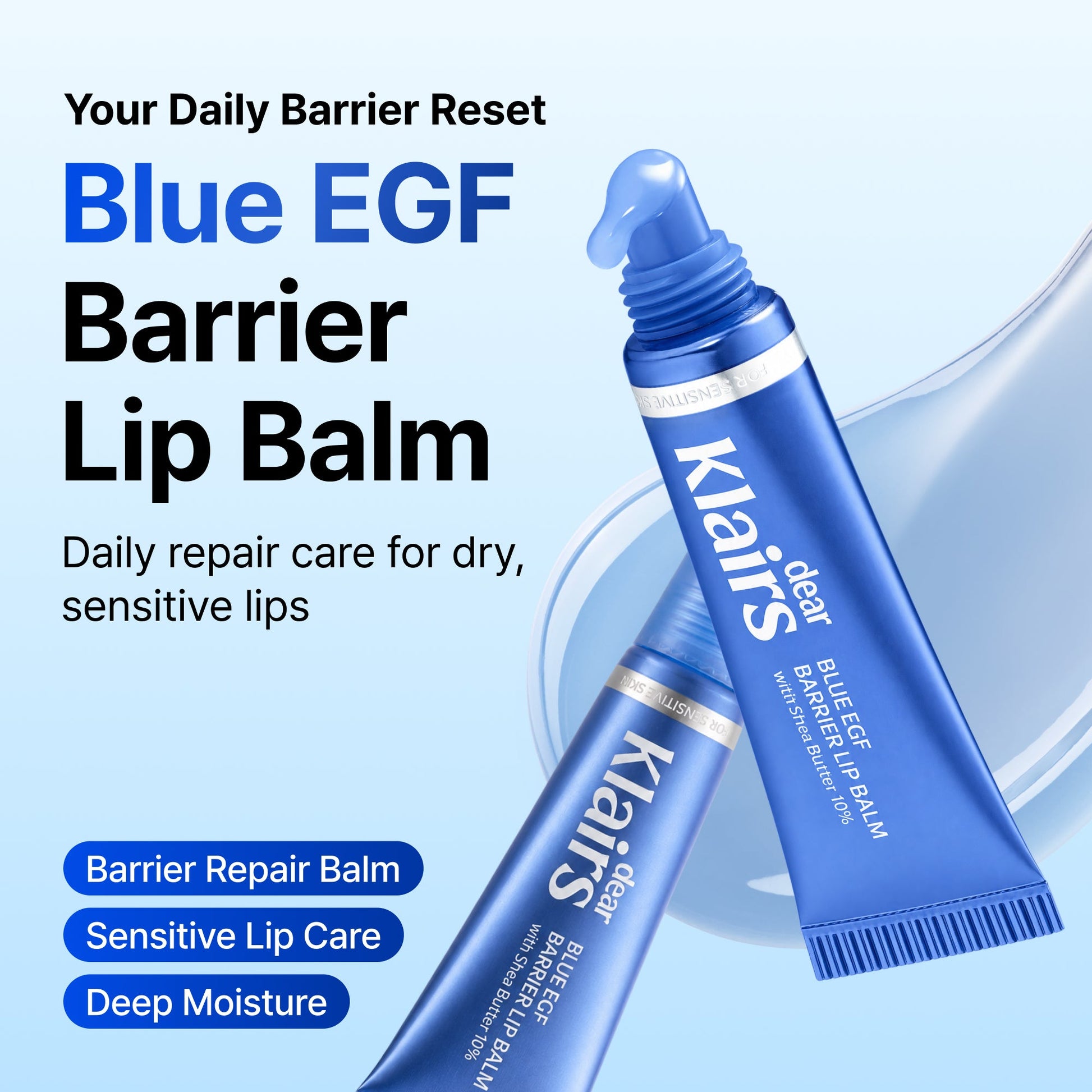 Blue EGF Barrier Lip Balm