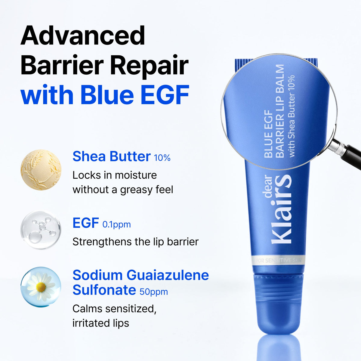 Blue EGF Barrier Lip Balm