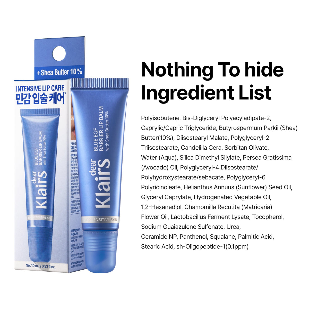 Blue EGF Barrier Lip Balm