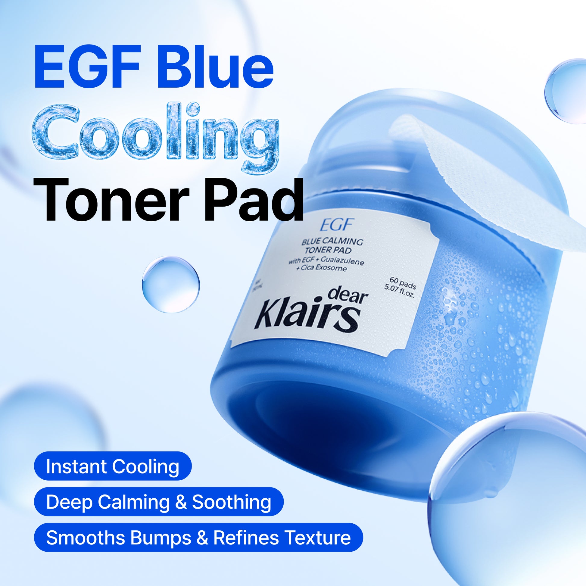 EGF Blue Calming Toner Pad