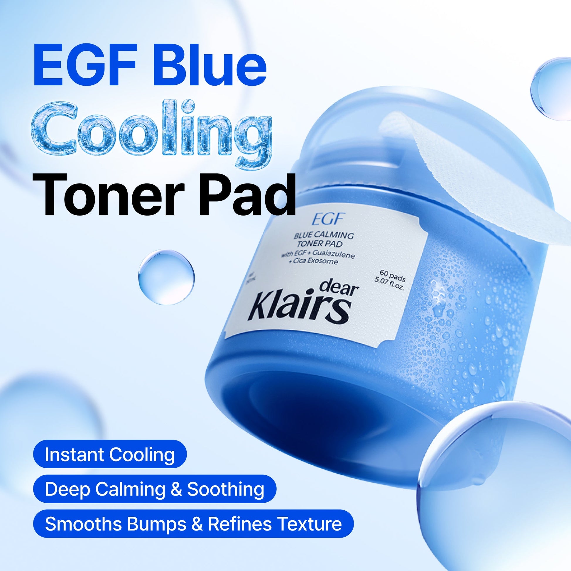 EGF Blue Calming Toner Pad