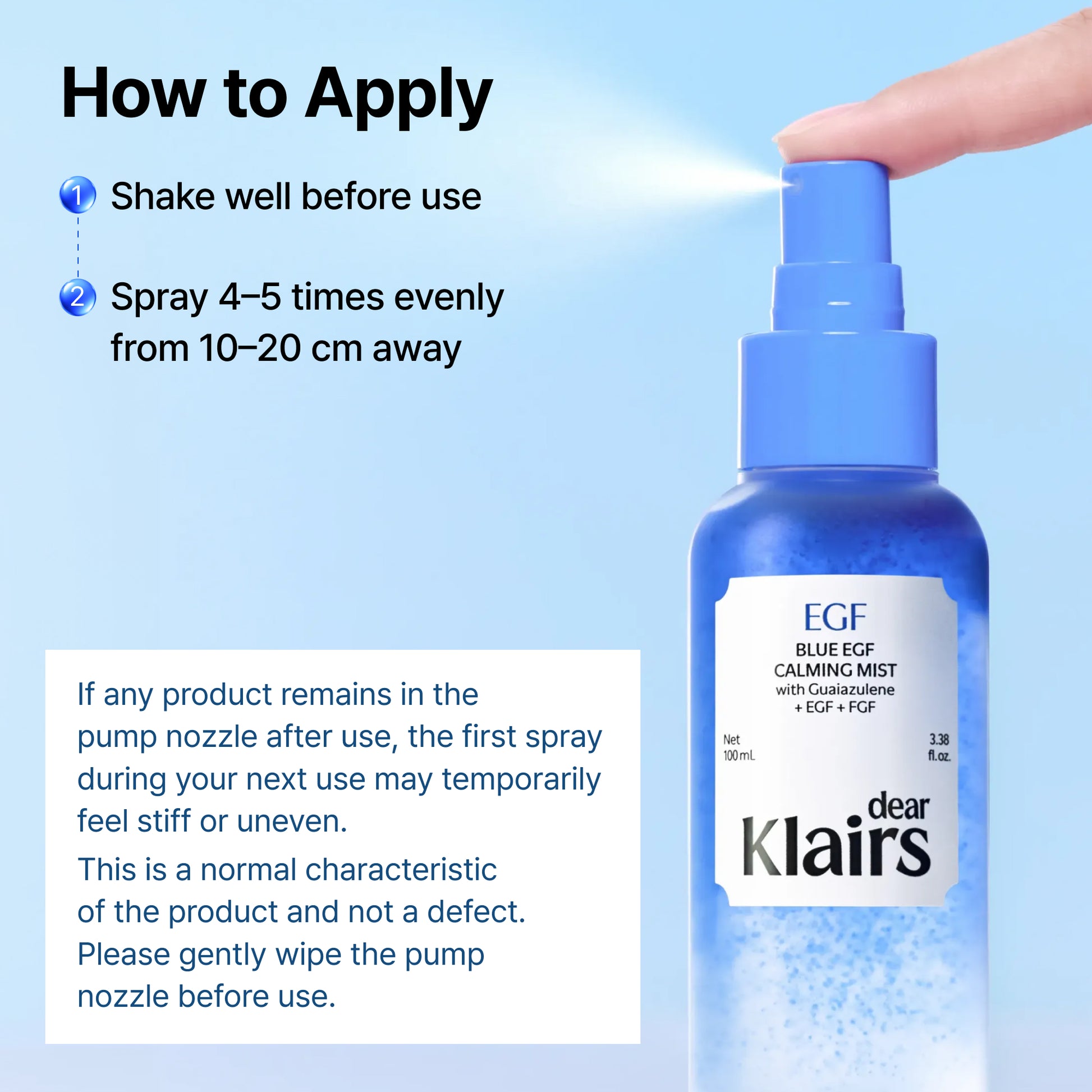 Blue EGF Cooling Mist