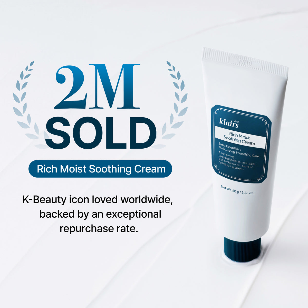 Klairs Rich Moist Soothing Cream 2 million sold bestseller graphic