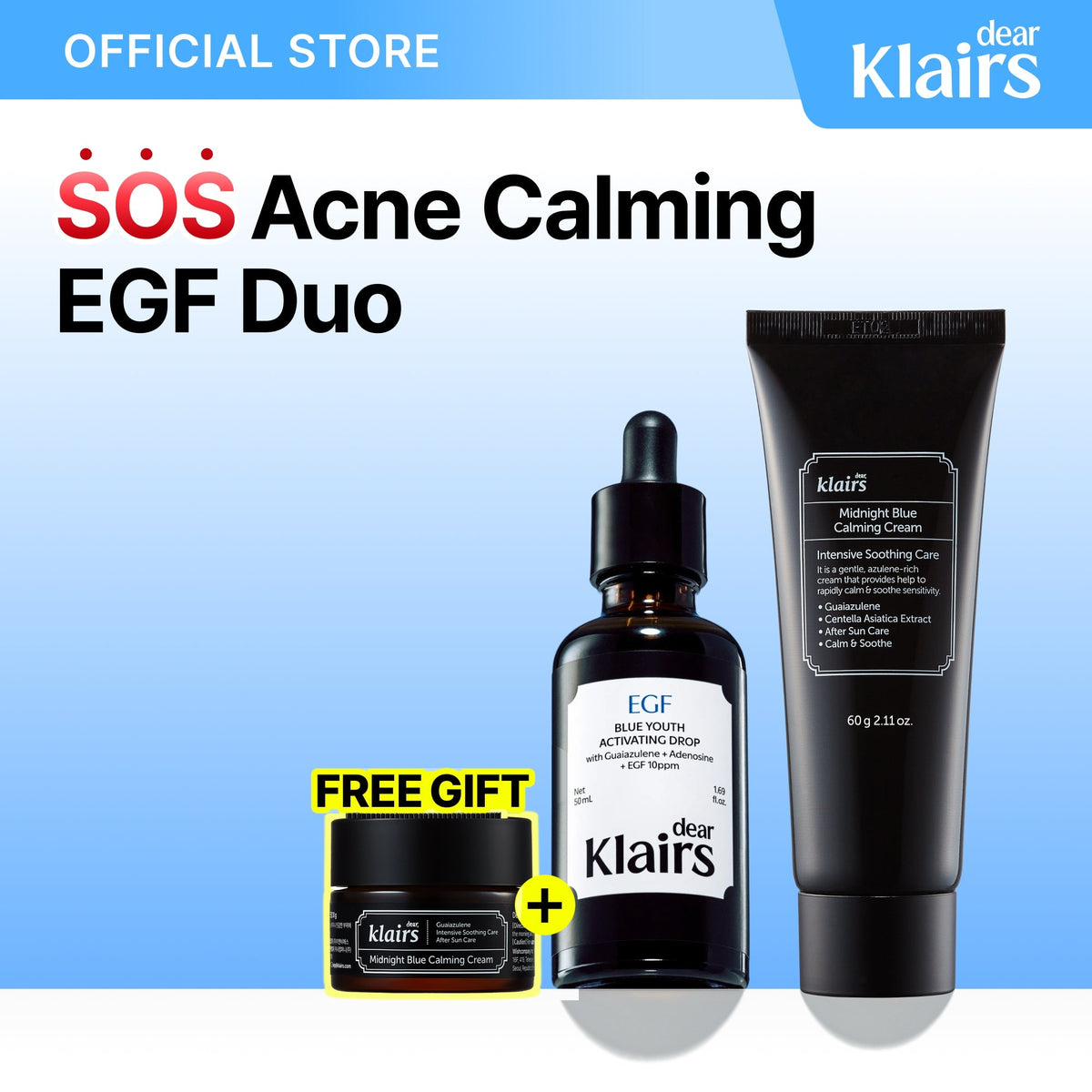 SOS Calming Duo texture close-up showing formula texture