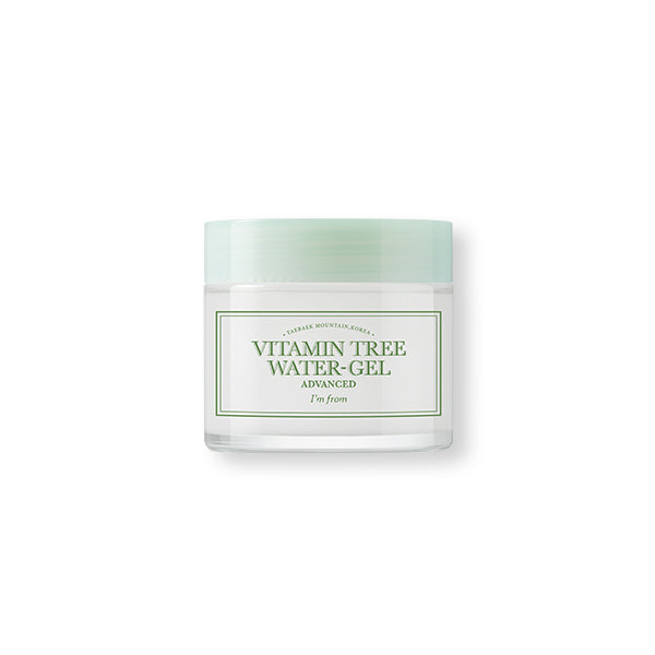 Vitamin Tree Water Gel Advanced texture close-up showing formula texture