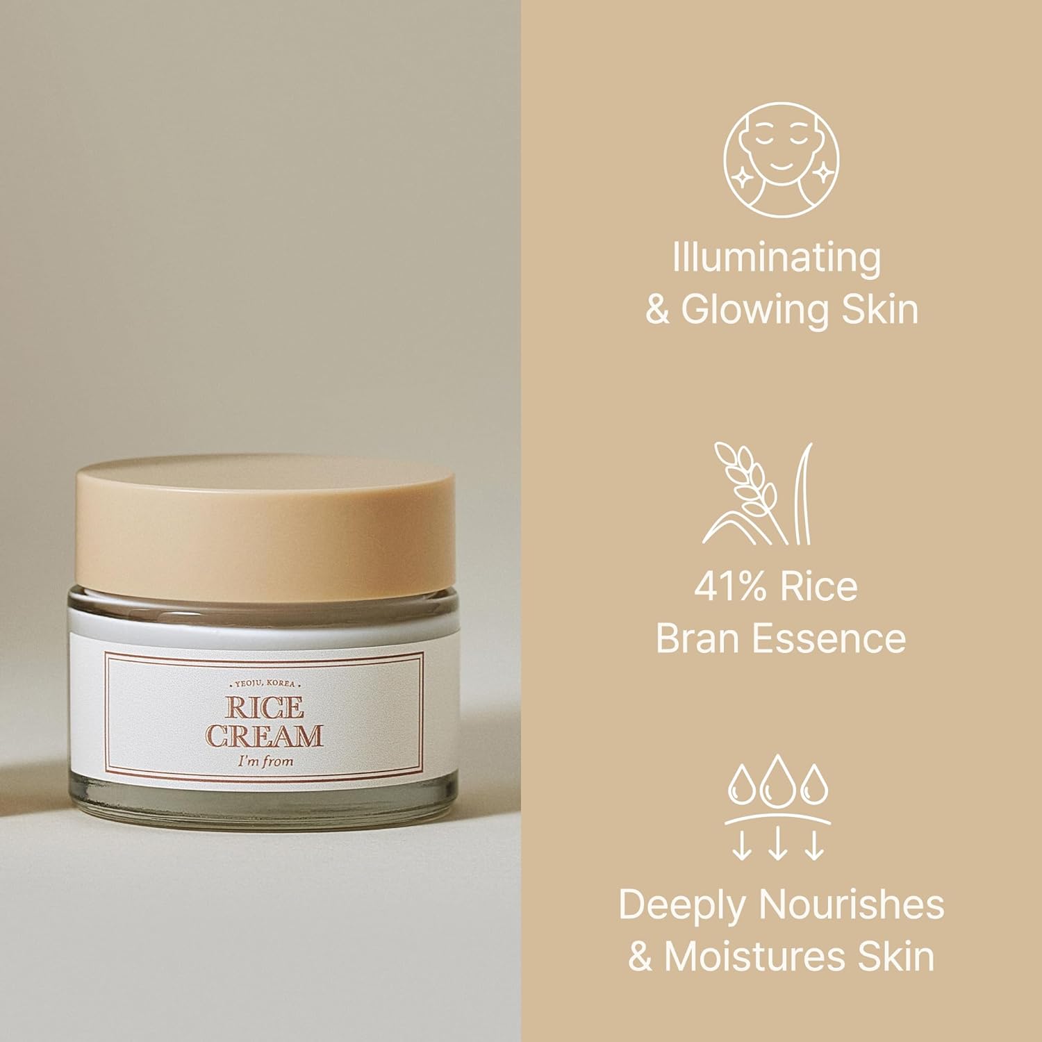 [I'M FROM SPECIAL DEAL] I'M FROM Rice Line Best-selling Trio Set (x5) | Rice Toner, Rice Cream, Rice Serum