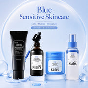 Blue Sensitive Skincare Routine Set with Blue Drop, toner pad, cooling mist, and calming cream