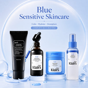 Blue Sensitive Skincare Routine Set