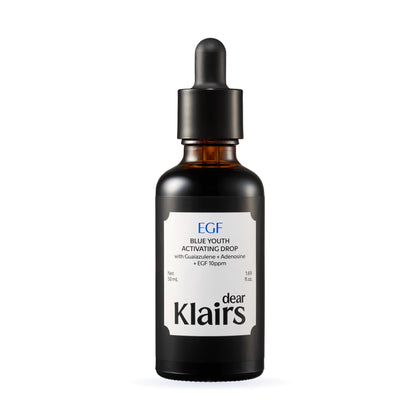 EGF Blue Youth Activating Drop | EGF Peptide Serum for step 2 of 7+4 Skincare Routine Bundle