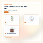 Cica Vitamin Glow Routine Trio with included Dear Klairs products