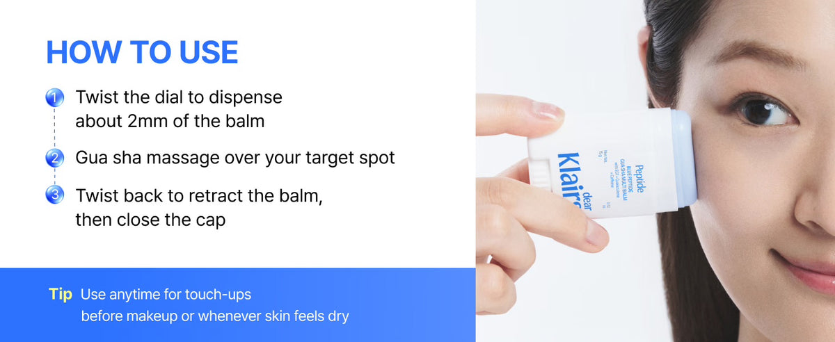 How to use Blue Peptide Gua Sha Multi Balm