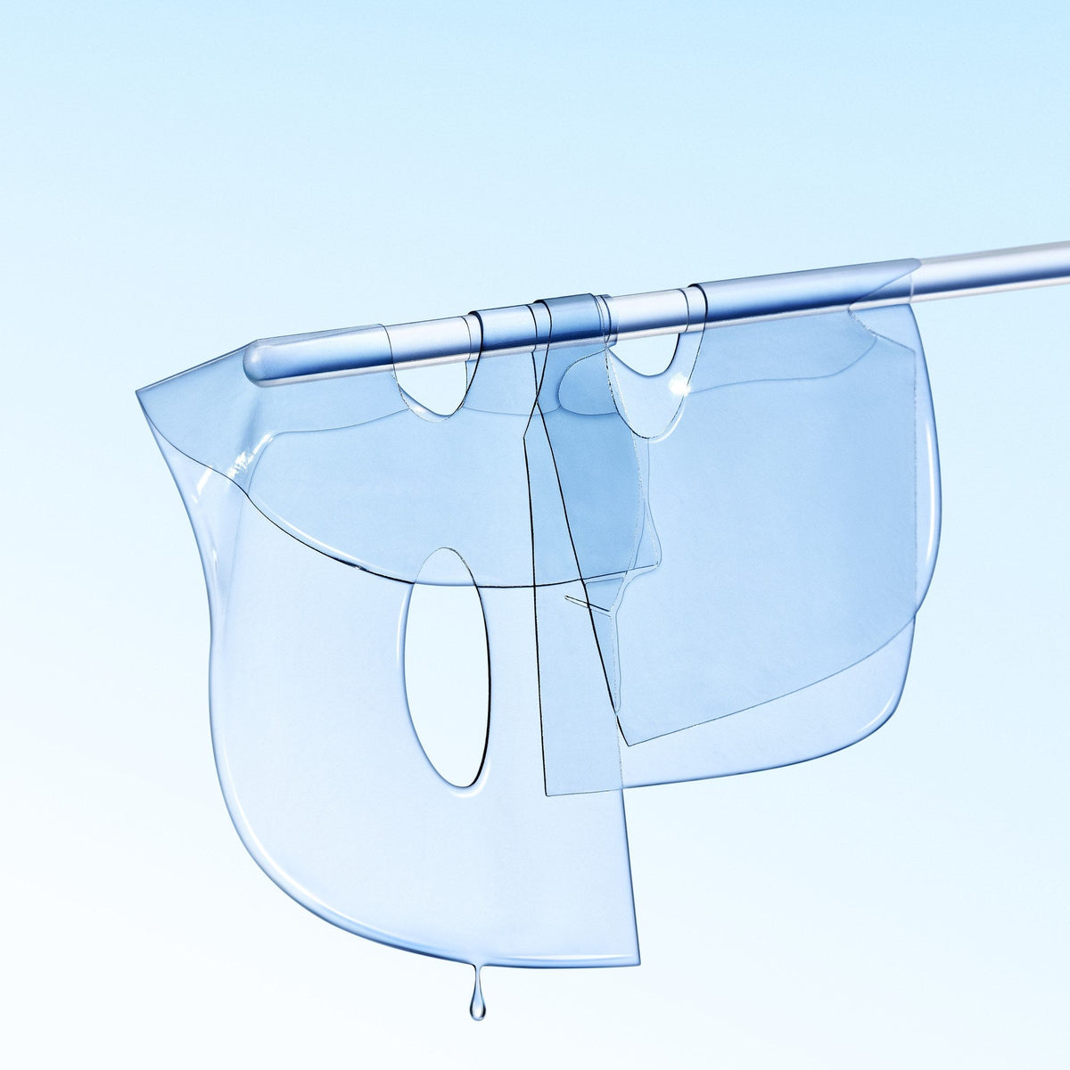 Blue EGF Calming Gel Mask clear hydrogel sheet