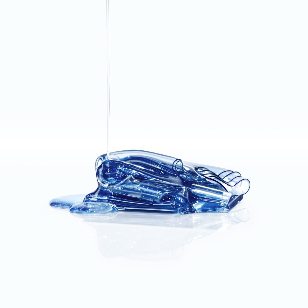 Blue EGF Calming Gel Mask blue hydrogel texture