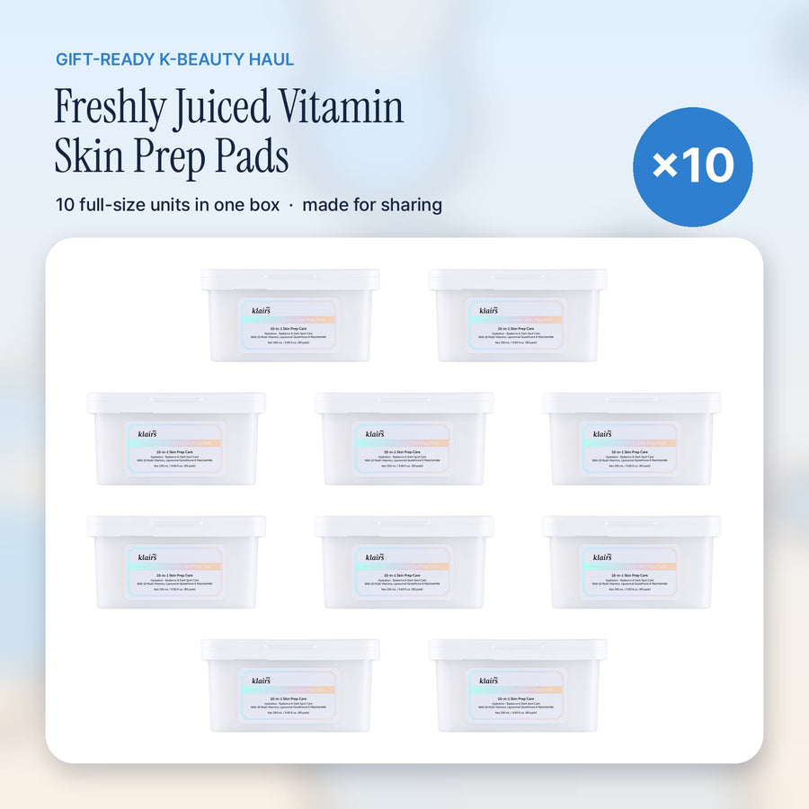Gift-Ready Haul · Freshly Juiced Vitamin Skin Prep Pads × 10