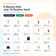 K-Beauty Haul July 7X Routine Vault 20-piece routine bundle thumbnail