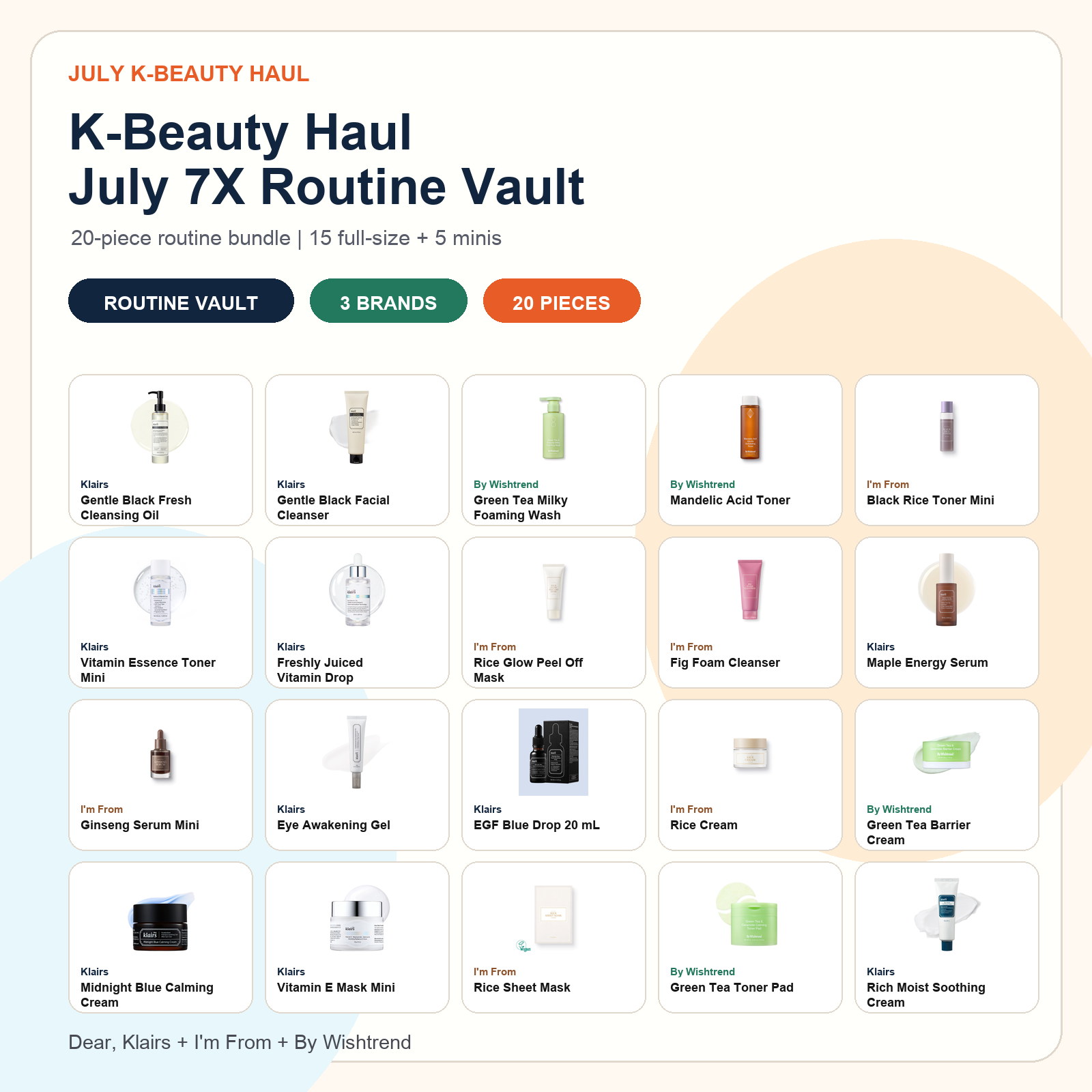 K-Beauty Haul July 7X Routine Vault 20-piece routine bundle thumbnail