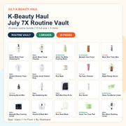 K-Beauty Haul July 7X Routine Vault updated 20-piece routine bundle thumbnail
