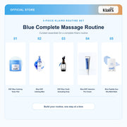 Klairs bundle feature image | titled white product areas | 2026-09-14 | blue-complete-massage-routine