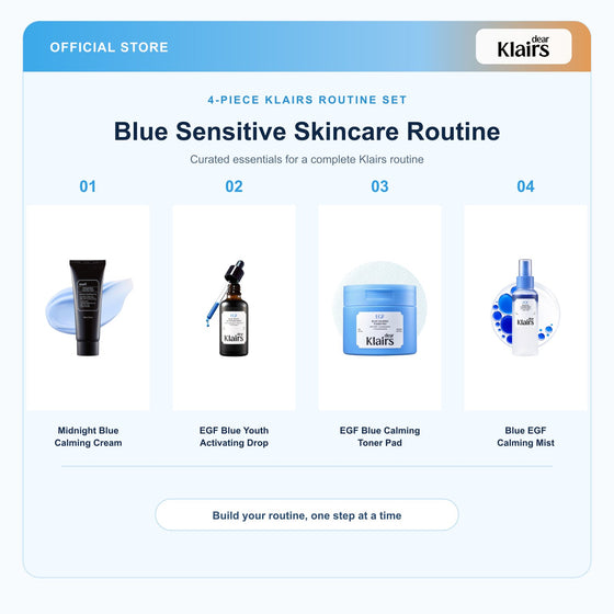 Blue Sensitive Skincare Routine Set
