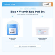 Klairs bundle feature image | titled white product areas | 2026-09-12 | blue-vitamin-duo-pad-set