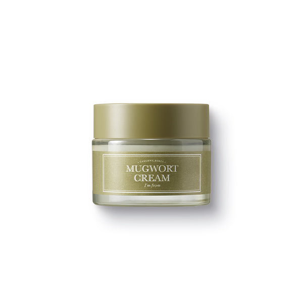 Mugwort Cream texture close-up showing formula texture