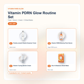 Vitamin PDRN Glow Routine Set product set with included Klairs full-size products